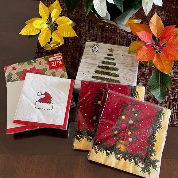 Bundle of Festive Holiday Napkins - Picture 1 of 4